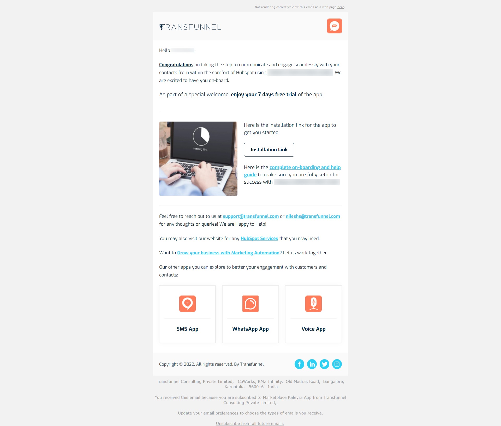 Onboarding Email