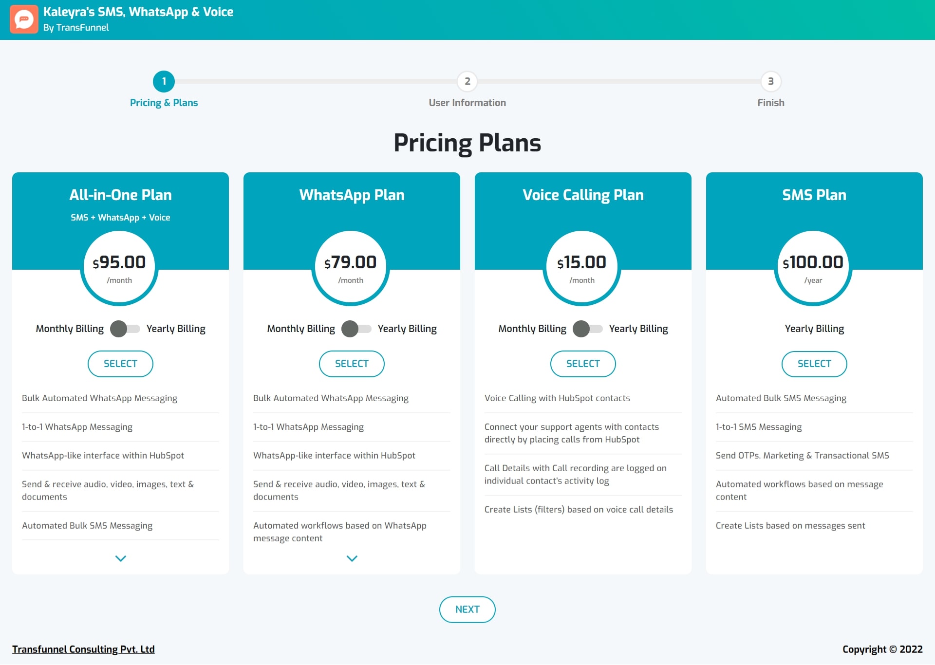 Pricing Plans